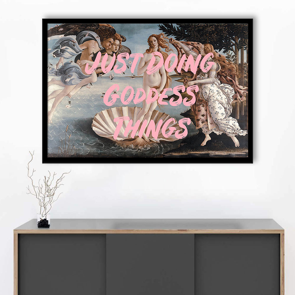 Venus Art Print, Altered Art, Printable Wall Art, Gift For Her, Quote Print, Framed Art Print Wall Decor, Framed Picture