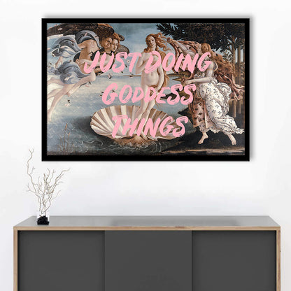 Venus Art Print, Altered Art, Printable Wall Art, Gift For Her, Quote Print, Framed Art Print Wall Decor, Framed Picture