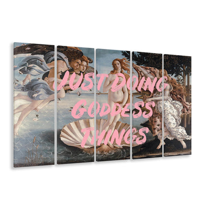 Venus Art Print, Altered Art, Printable Wall Art, Gift For Her, Quote Print, Multi Panels Canvas Print Wall Art
