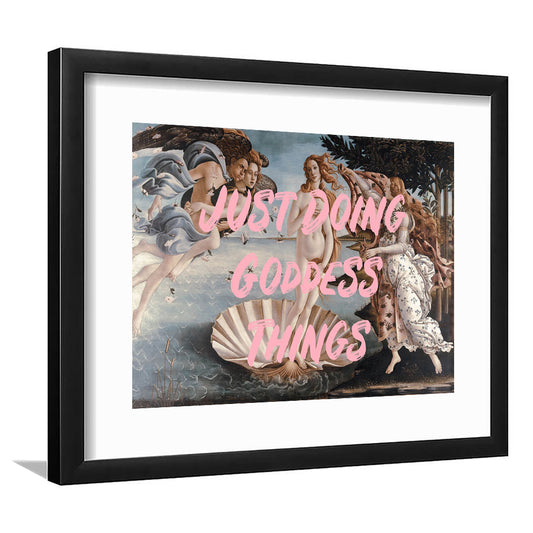 Venus Art Print, Altered Art, Printable Wall Art, Gift For Her, Quote Print, Framed Art Print White Border Wall Decor