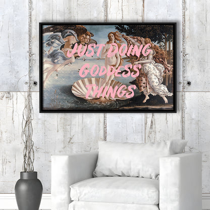 Venus Art Print, Altered Art, Printable Wall Art, Gift For Her, Quote Print, Floating Framed Canvas Print Wall Art