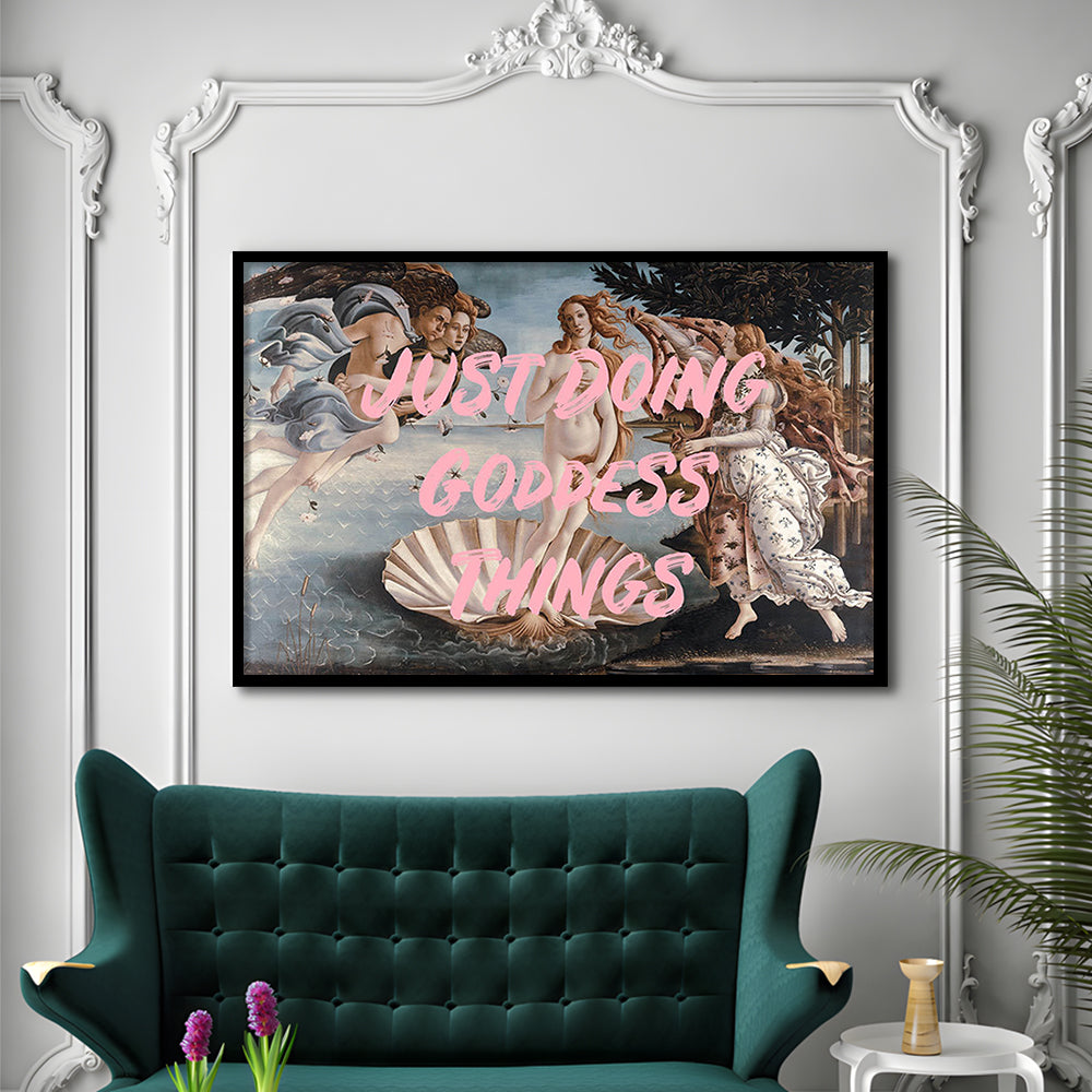 Venus Art Print, Altered Art, Printable Wall Art, Gift For Her, Quote Print, Framed Art Print Wall Decor, Framed Picture