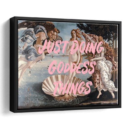 Venus Art Print, Altered Art, Printable Wall Art, Gift For Her, Quote Print, Floating Framed Canvas Print Wall Art