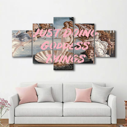 Venus Art Print, Altered Art, Printable Wall Art, Gift For Her, Quote Print, Mixed Panels Canvas Print Wall Art
