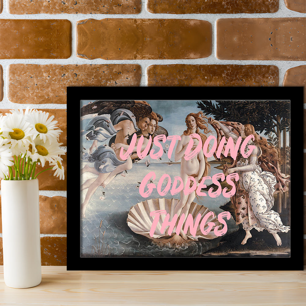 Venus Art Print, Altered Art, Printable Wall Art, Gift For Her, Quote Print, Framed Art Print Wall Decor, Framed Picture