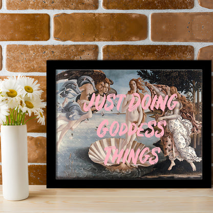 Venus Art Print, Altered Art, Printable Wall Art, Gift For Her, Quote Print, Framed Art Print Wall Decor, Framed Picture