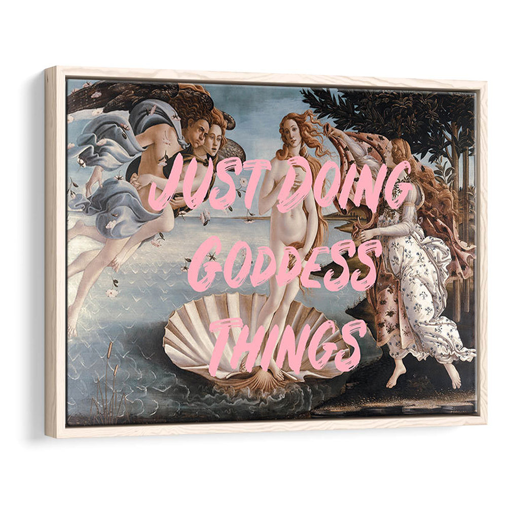 Venus Art Print, Altered Art, Printable Wall Art, Gift For Her, Quote Print, Floating Framed Canvas Print Wall Art