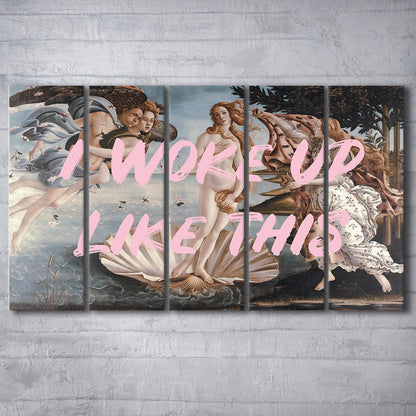 Venus I Woke Up Like This Printed, Canvas Art Print, Painting Art, Multi Panels Canvas Print Wall Art