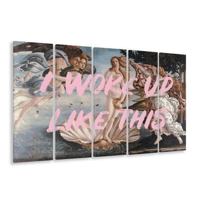 Venus I Woke Up Like This Printed, Canvas Art Print, Painting Art, Multi Panels Canvas Print Wall Art