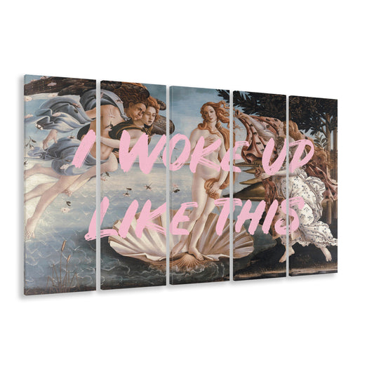 Venus I Woke Up Like This Printed, Canvas Art Print, Painting Art, Multi Panels Canvas Print Wall Art