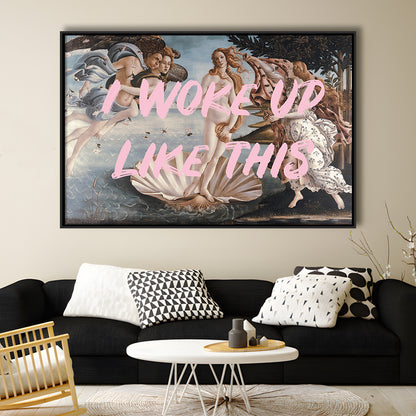 Venus I Woke Up Like This Printed, Framed Canvas Print, Painting Art, Floating Framed Canvas Print Wall Art