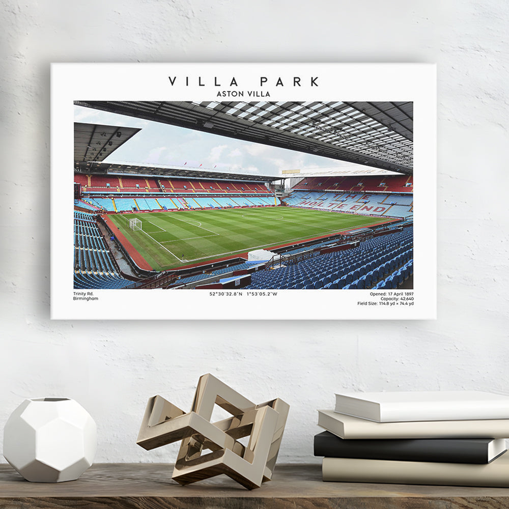 Villa Park Print,Aston Villa Stadium,England Football Wall Art, Sport Art Print, Canvas Print Wall Art, Man Cave Gift