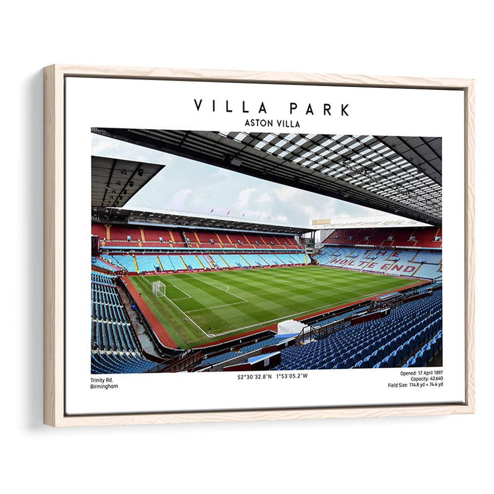 Villa Park Print,Aston Villa Stadium,England Football Wall Art, Sport Art Print, Framed Canvas Print Wall Art