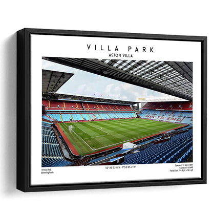 Villa Park Print,Aston Villa Stadium,England Football Wall Art, Sport Art Print, Framed Canvas Print Wall Art
