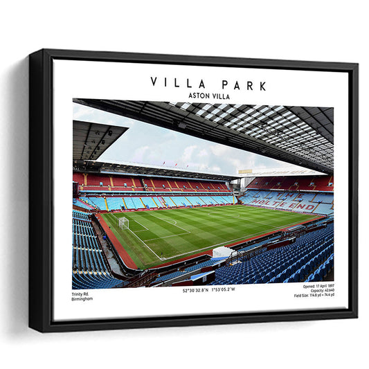 Villa Park Print,Aston Villa Stadium,England Football Wall Art, Sport Art Print, Framed Canvas Print Wall Art
