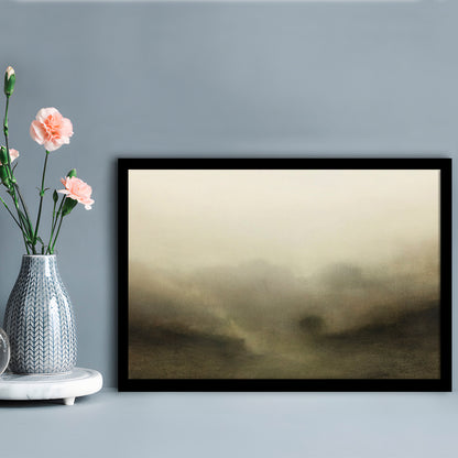 Vintage Abstract Landscape Framed Art Print Wall Decor, Large Landscape Framed Art Print Wall Decor, Fine Art Print