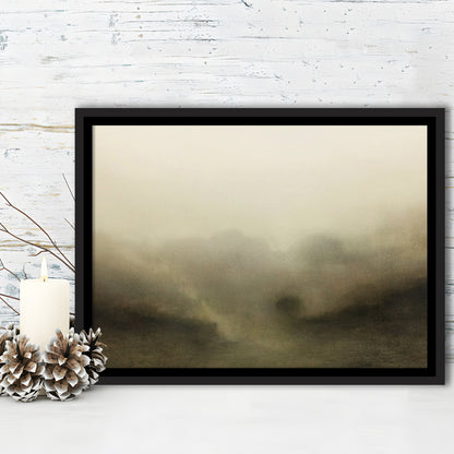 Vintage Abstract Landscape Framed Canvas Print Wall Art, Large Landscape Framed Canvas Print Wall Art, Fine Art Print
