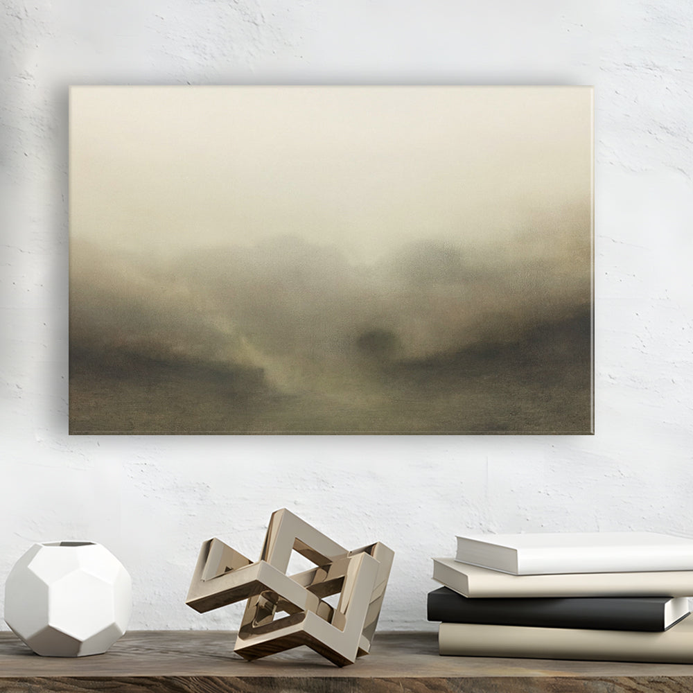 Vintage Abstract Landscape Canvas Print Wall Art, Large Landscape Canvas Print Wall Art, Fine Art Print