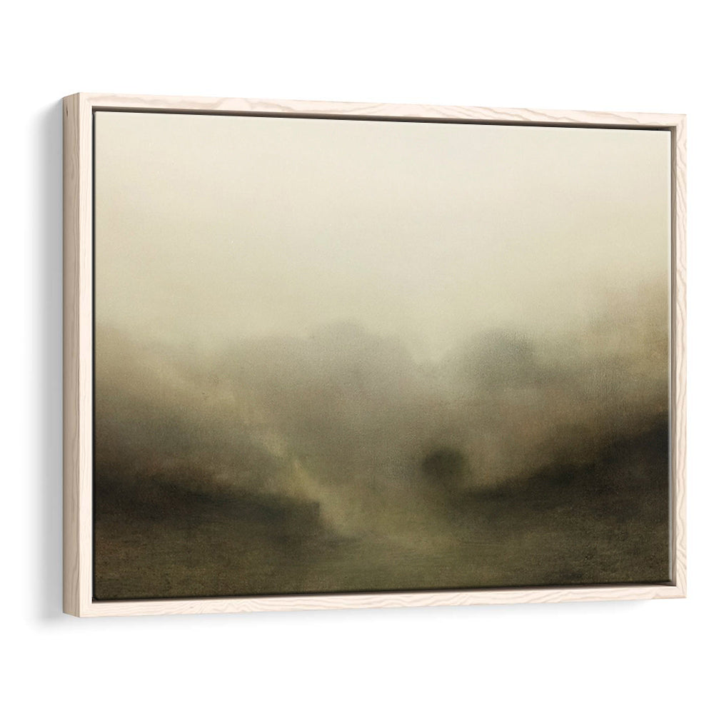 Vintage Abstract Landscape Framed Canvas Print Wall Art, Large Landscape Framed Canvas Print Wall Art, Fine Art Print