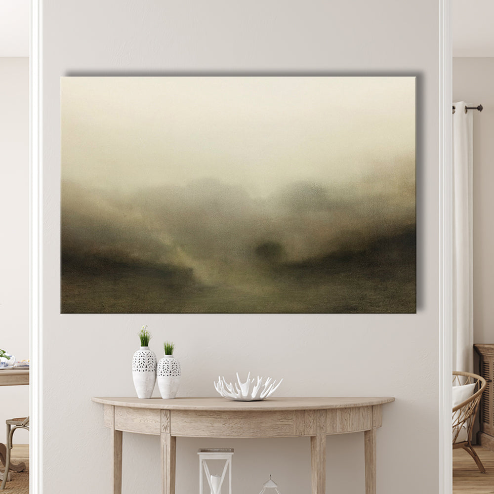 Vintage Abstract Landscape Canvas Print Wall Art, Large Landscape Canvas Print Wall Art, Fine Art Print