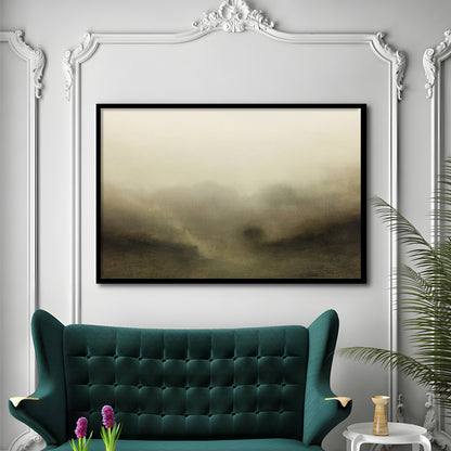 Vintage Abstract Landscape Framed Art Print Wall Decor, Large Landscape Framed Art Print Wall Decor, Fine Art Print