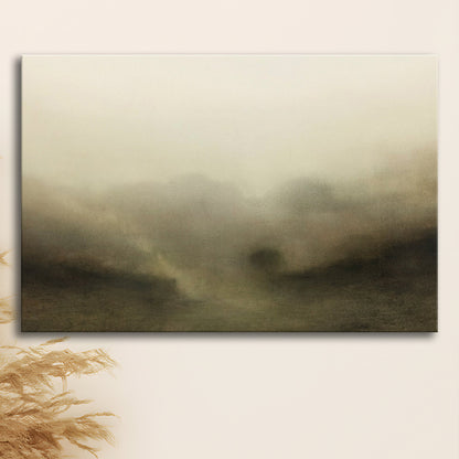 Vintage Abstract Landscape Canvas Print Wall Art, Large Landscape Canvas Print Wall Art, Fine Art Print