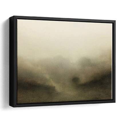 Vintage Abstract Landscape Framed Canvas Print Wall Art, Large Landscape Framed Canvas Print Wall Art, Fine Art Print