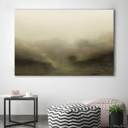 Vintage Abstract Landscape Canvas Print Wall Art, Large Landscape Canvas Print Wall Art, Fine Art Print