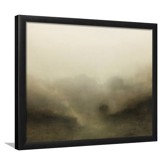 Vintage Abstract Landscape Framed Art Print Wall Decor, Large Landscape Framed Art Print Wall Decor, Fine Art Print