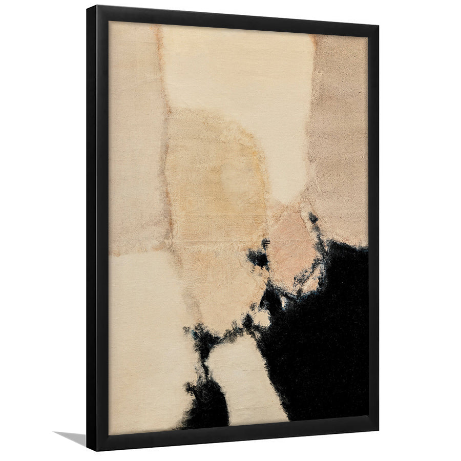 Vintage Abstract Oil Painting Modern Framed Art Print Wall Decor, Antique Art Print Boho Framed Art Print