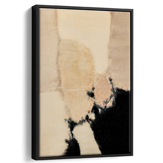 Vintage Abstract Oil Painting Modern Framed Canvas Print Wall Art, Antique Art Print Boho Framed Canvas