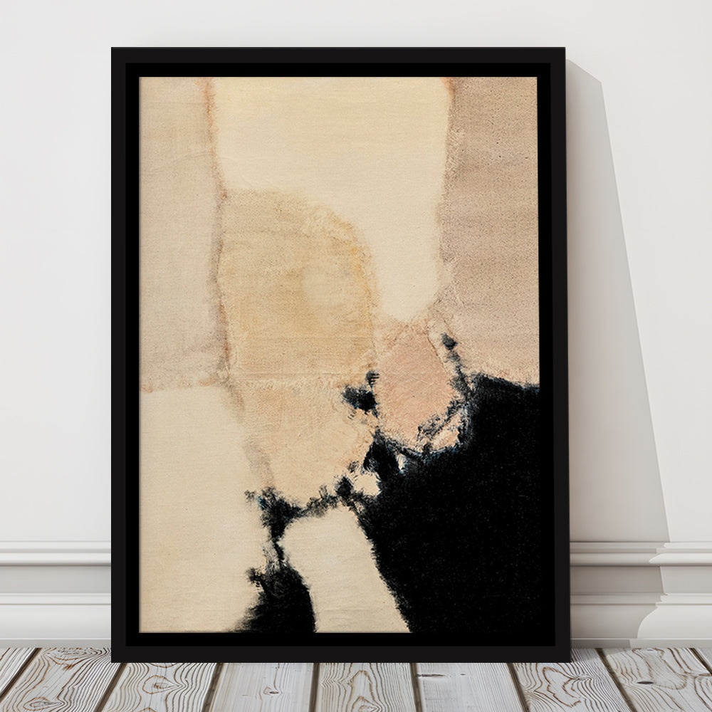 Vintage Abstract Oil Painting Modern Framed Canvas Print Wall Art, Antique Art Print Boho Framed Canvas