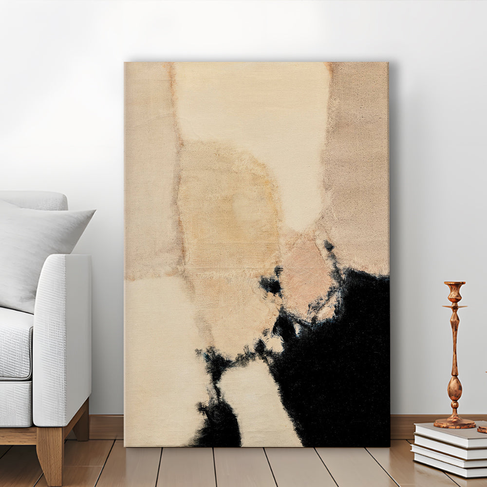 Vintage Abstract Oil Painting Modern Canvas Print Wall Art, Antique Art Print Boho Canvas Print Wall Art, Gallery Wall