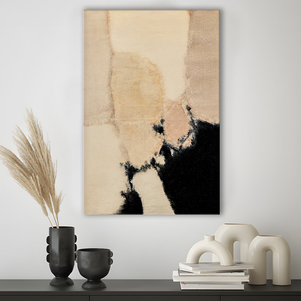 Vintage Abstract Oil Painting Modern Canvas Print Wall Art, Antique Art Print Boho Canvas Print Wall Art, Gallery Wall