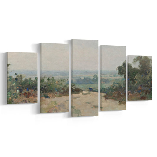 Vintage Abstract Painting of LandscapeWalll Art Room Decor, Ready to hang