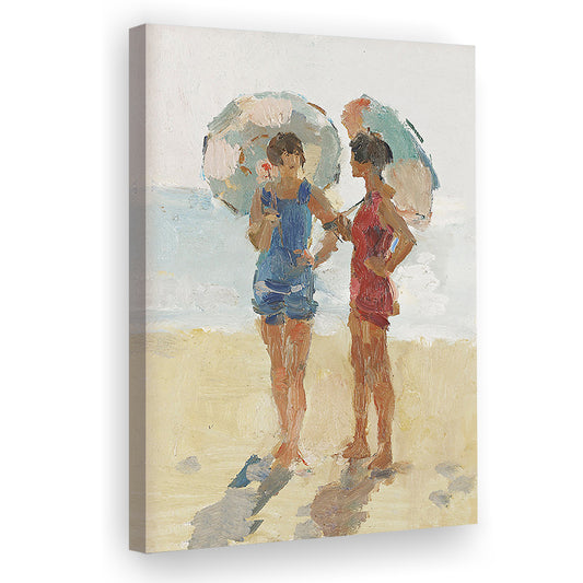 Vintage Coastal Art Prints Art Farmhouse Decor Seascape Canvas Print Wall Art