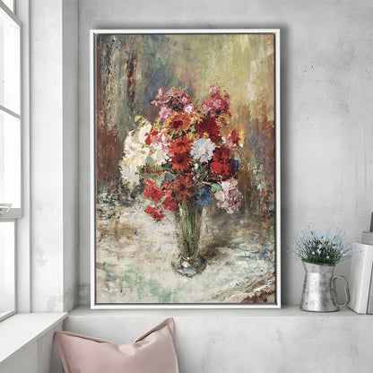 Vintage Floral Wall Art Print, Botanical Framed Canvas Print Wall Art