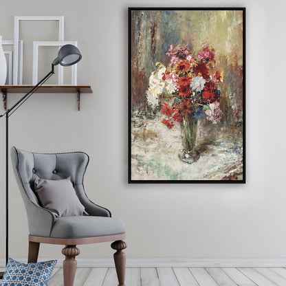 Vintage Floral Wall Art Print, Botanical Framed Canvas Print Wall Art