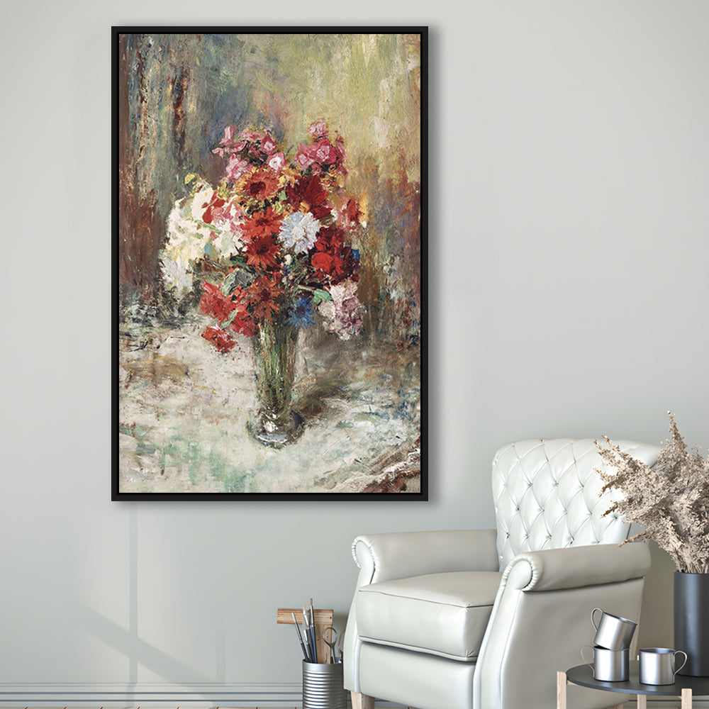 Vintage Floral Wall Art Print, Botanical Framed Canvas Print Wall Art