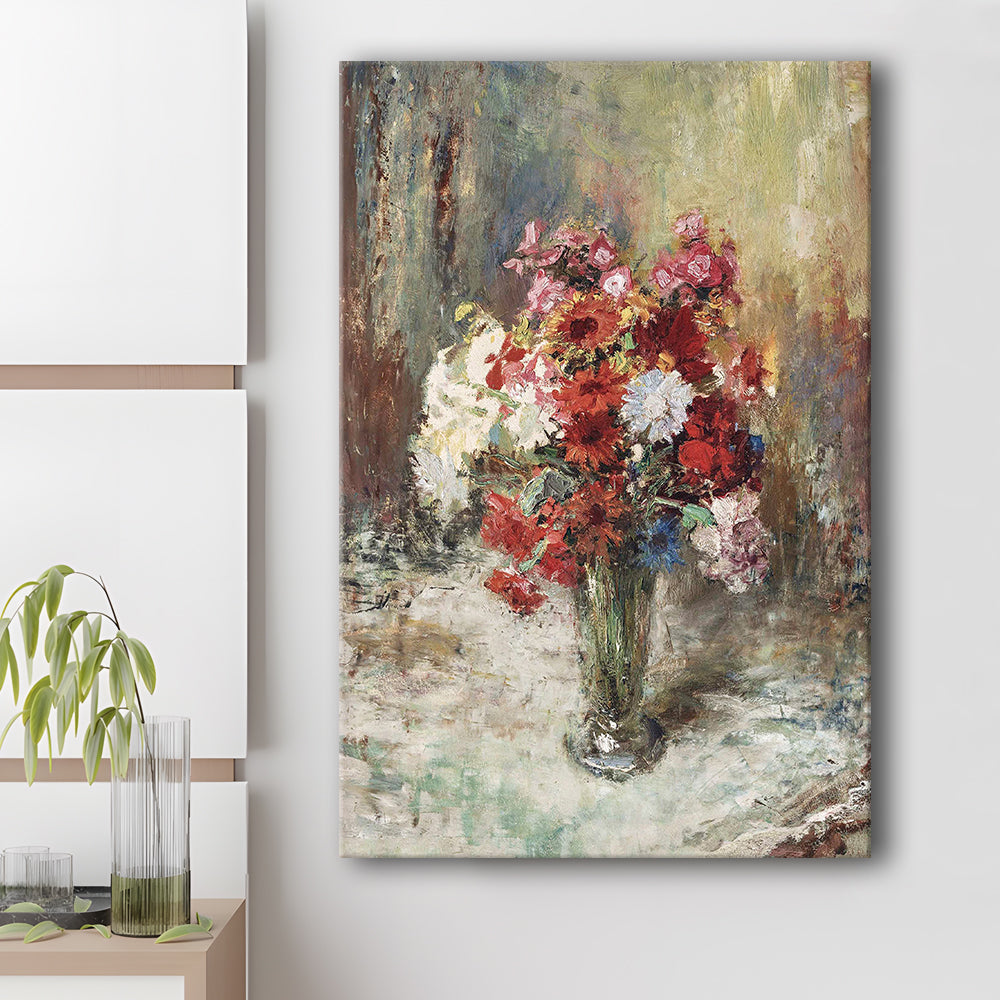Vintage Floral Wall Art Print, Botanical Canvas Print Wall Art