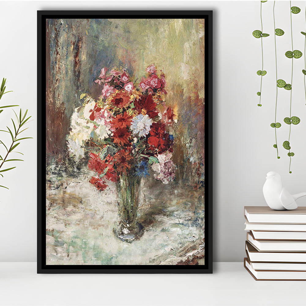 Vintage Floral Wall Art Print, Botanical Framed Canvas Print Wall Art