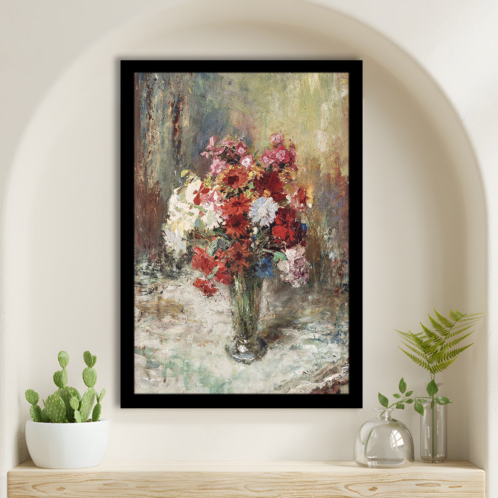 Vintage Floral Wall Art Print, Botanical Framed Art Print Wall Decor
