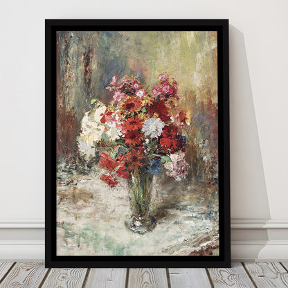 Vintage Floral Wall Art Print, Botanical Framed Canvas Print Wall Art