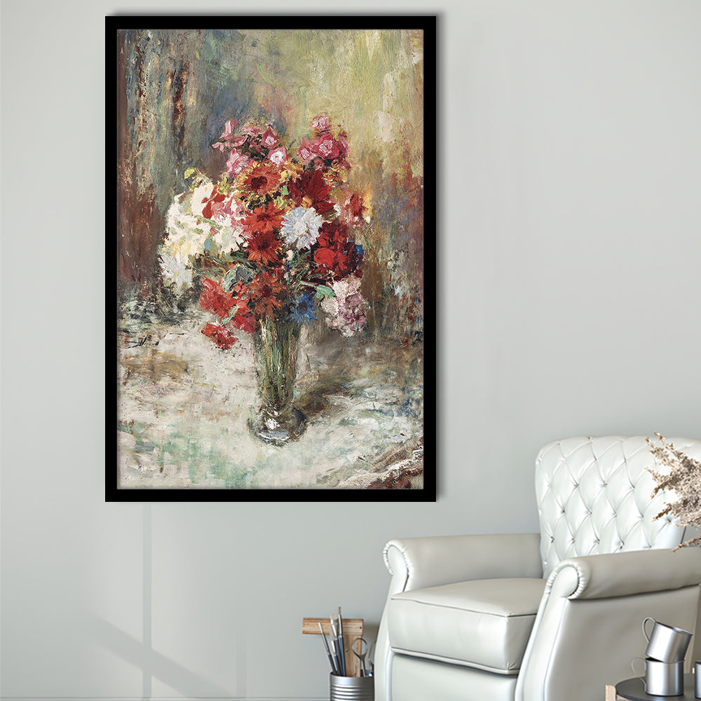 Vintage Floral Wall Art Print, Botanical Framed Art Print Wall Decor