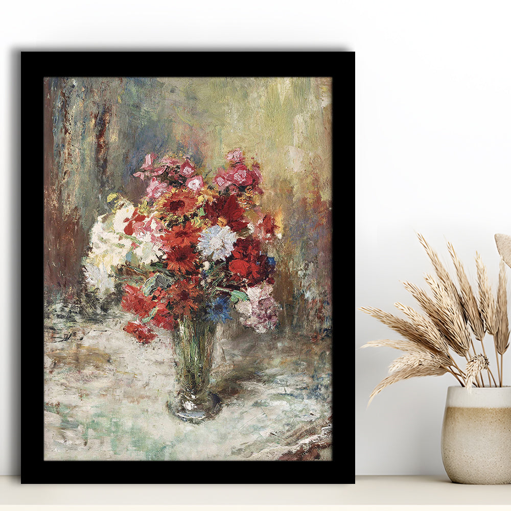 Vintage Floral Wall Art Print, Botanical Framed Art Print Wall Decor