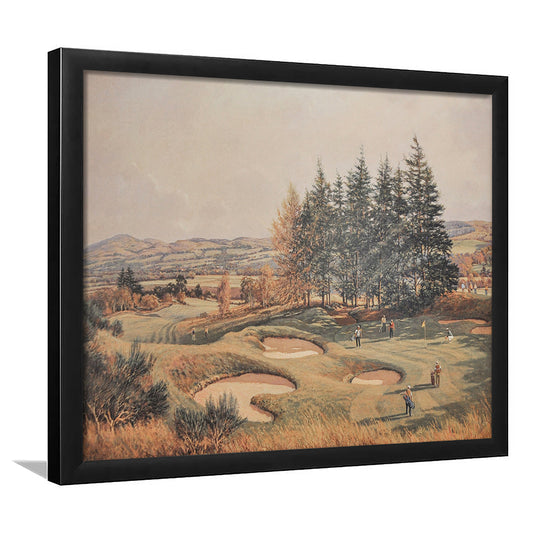 Vintage Golf Art Prints Golf Lovers Golfer Gift Antique Landscape Fall Office Home Decor Antique Sports Print