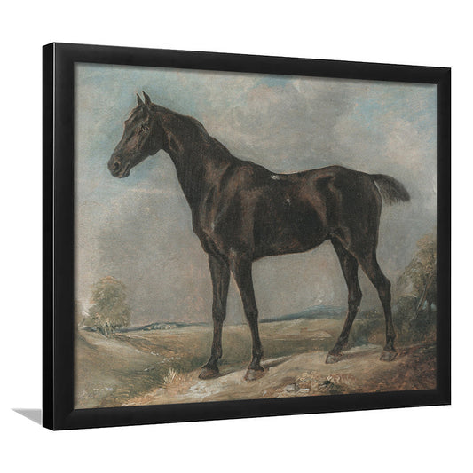 Vintage Horse Oil Painting Equestrian Framed Art Print Wall Decor,s Farmhouse Decor Gallery Framed Art Print Wall Decor