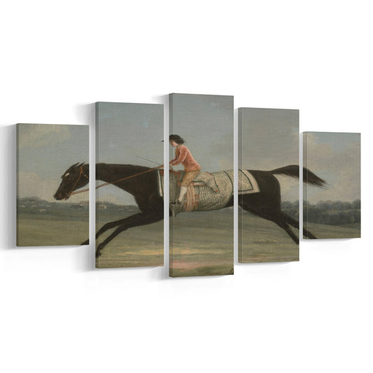 Vintage Horse Painting Modern Farmhouse Decor Antique Horse Art Kids Room Antique Art