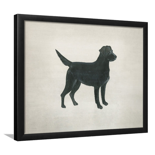 Vintage Labrador Dog Framed Art Print Wall Decor, Perfect Dog Mom Gift for Labrador Lovers Minimalist Farmhouse Wall Decor