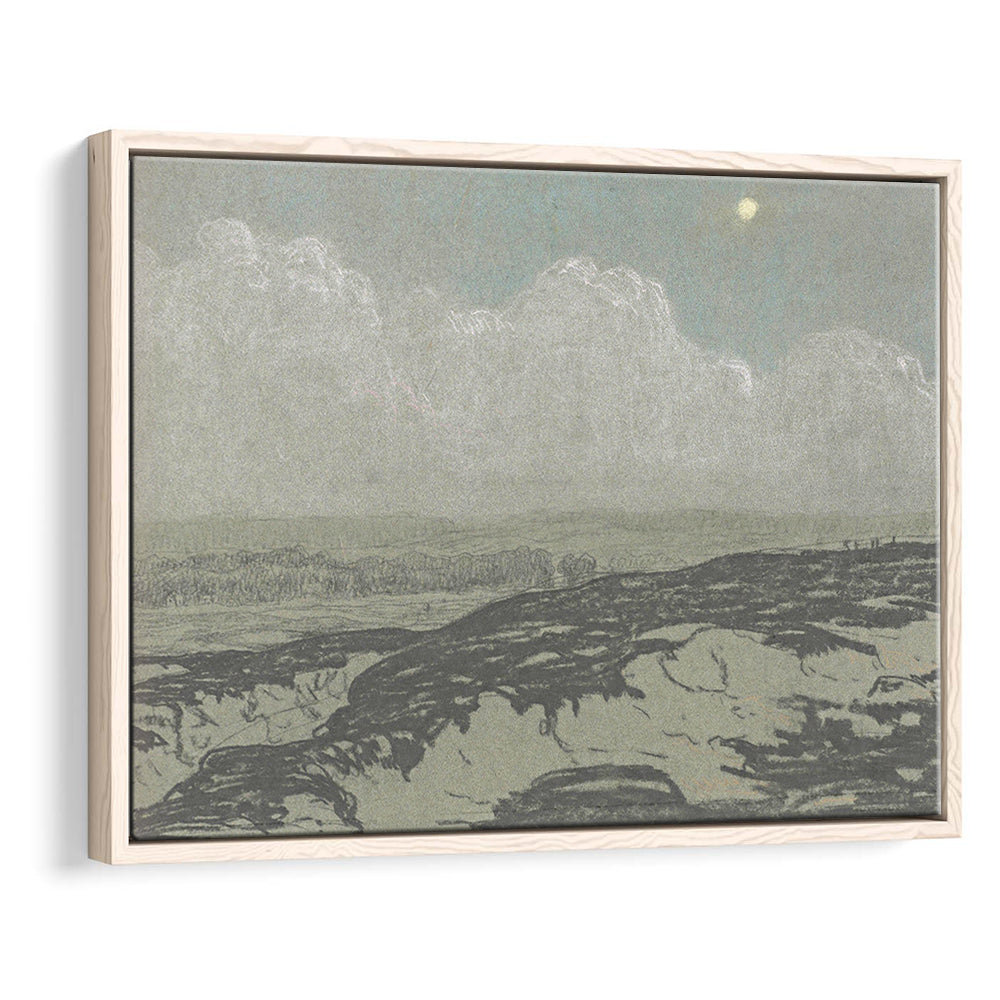 Vintage Landscape Art Framed Canvas Print Wall Art,Oil Painting Vintage Prints, Ready to hang